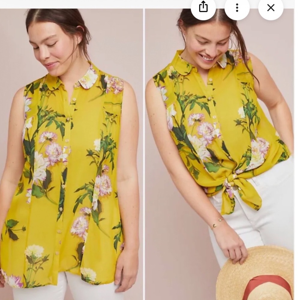 Anthropologie Maeve Duchess Top 0